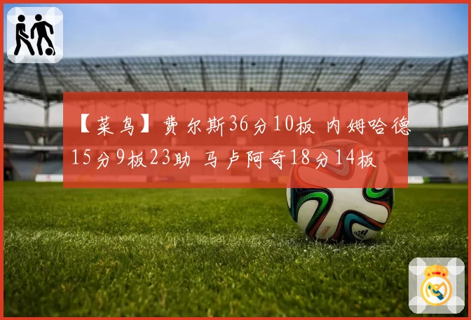 【菜鸟】费尔斯36分10板 内姆哈德15分9板23助 马卢阿奇18分14板